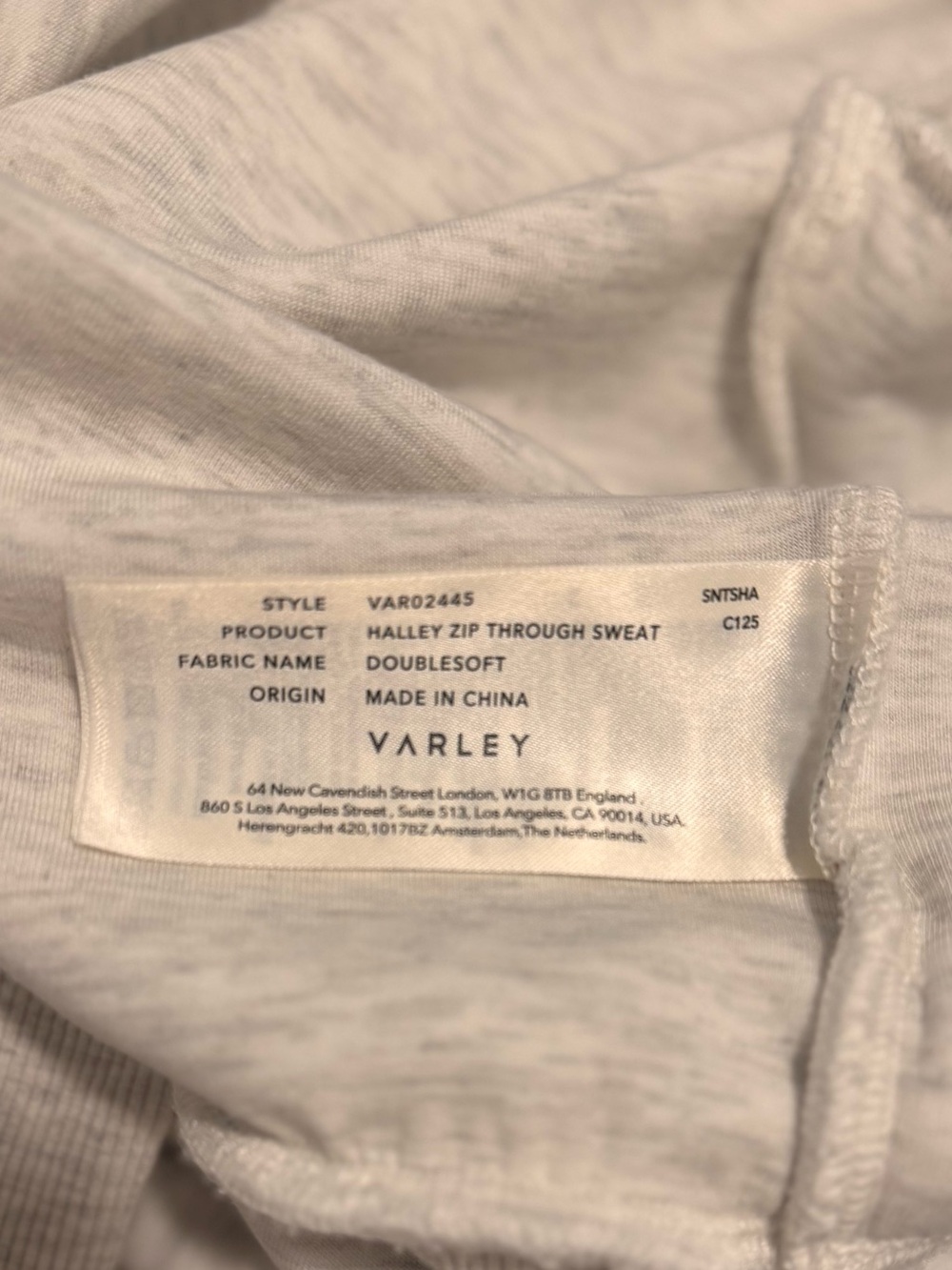 Varley Halley Zip Through Sweatshirt NWT Size Medium - Picture 10 of 10